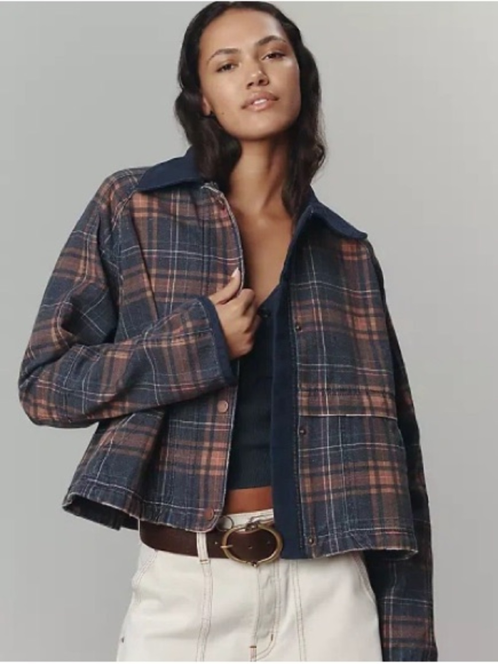 Pilcro Lexie crop workwear jacket